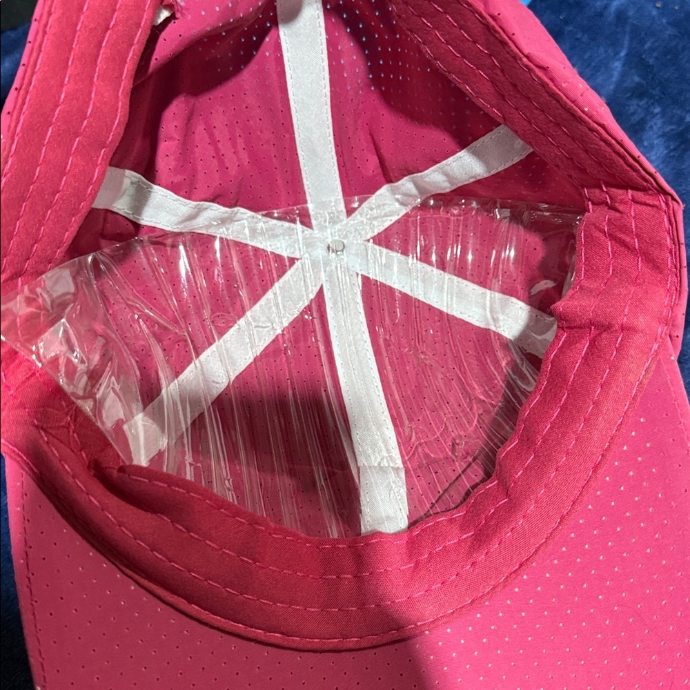 4-Pack Lightweight Performance Baseball Caps - Pink, Light Blue, Royal, Black - Picture 5 of 6
